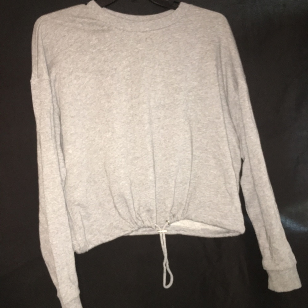 Cropped Sweatshirt w drawstring